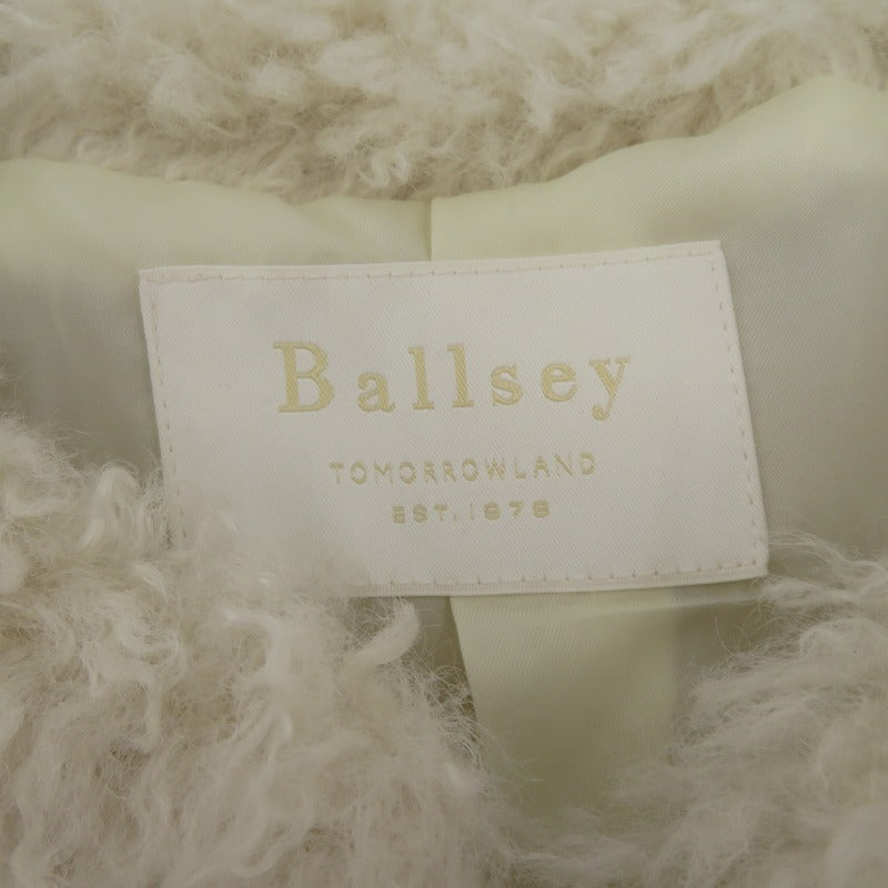 BALLSEY | ボールジー プードルファー クルーネックジレ ベスト 11-07-24-07131 ベージュ サイズ：36【瀬戸大橋店】