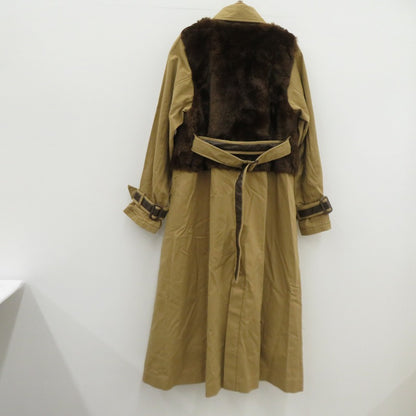 AMERI | アメリ UNDRESSED ECO FUR TRENCH COAT トレンチコート ブラウン サイズ：M【瀬戸大橋店】