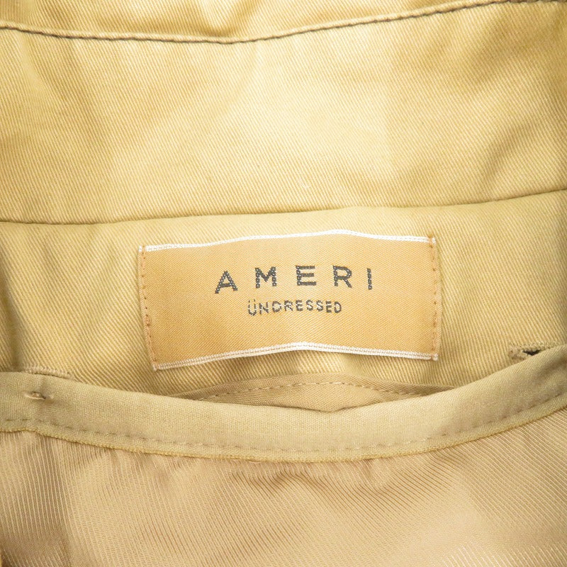 AMERI | アメリ UNDRESSED ECO FUR TRENCH COAT トレンチコート ブラウン サイズ：M【瀬戸大橋店】