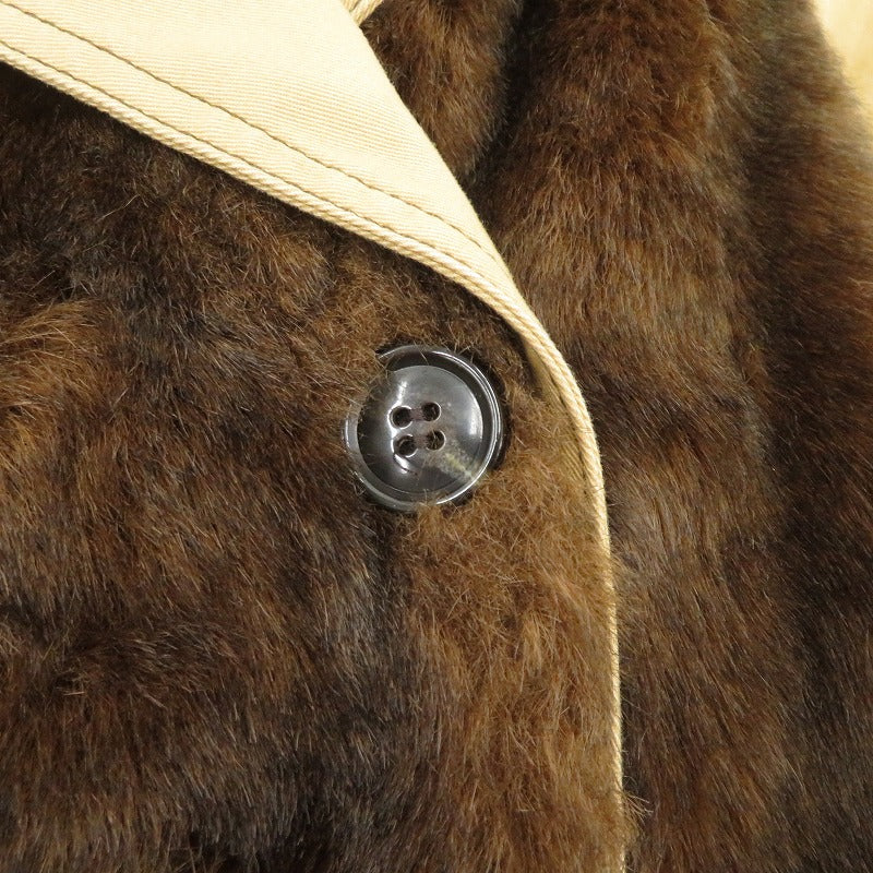 AMERI | アメリ UNDRESSED ECO FUR TRENCH COAT トレンチコート ブラウン サイズ：M【瀬戸大橋店】
