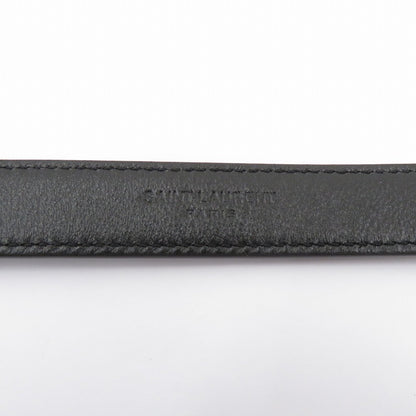 SAINT LAURENT | サンローラン モノグラム ナローベルト ベルト 554465 ブラック【瀬戸大橋店】