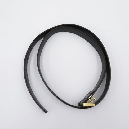 SAINT LAURENT | サンローラン モノグラム ナローベルト ベルト 554465 ブラック【瀬戸大橋店】