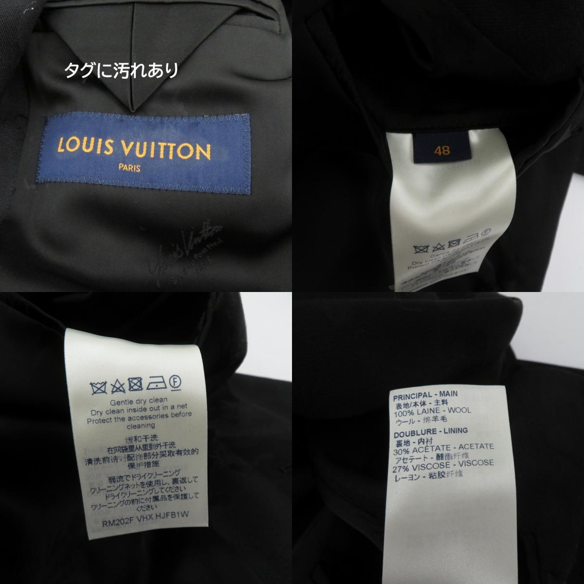 LOUIS VUITTON | ルイ・ヴィトン カモ柄 モノグラム ウールジャケット ブルゾン RM202F VHX HJFB1W ブラック サイズ：48【瀬戸大橋店】
