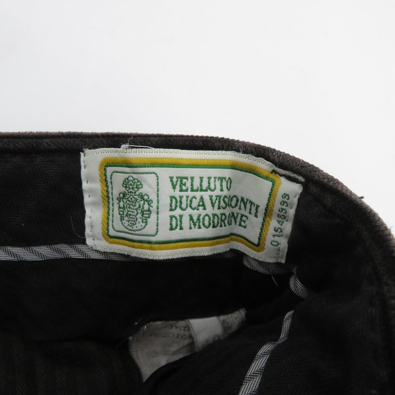 VINTAGE衣料 | ヴィンテージイリョウ DUCA VISCONTI コーデュロイパンツ パンツ ブラック サイズ：50【瀬戸大橋店】