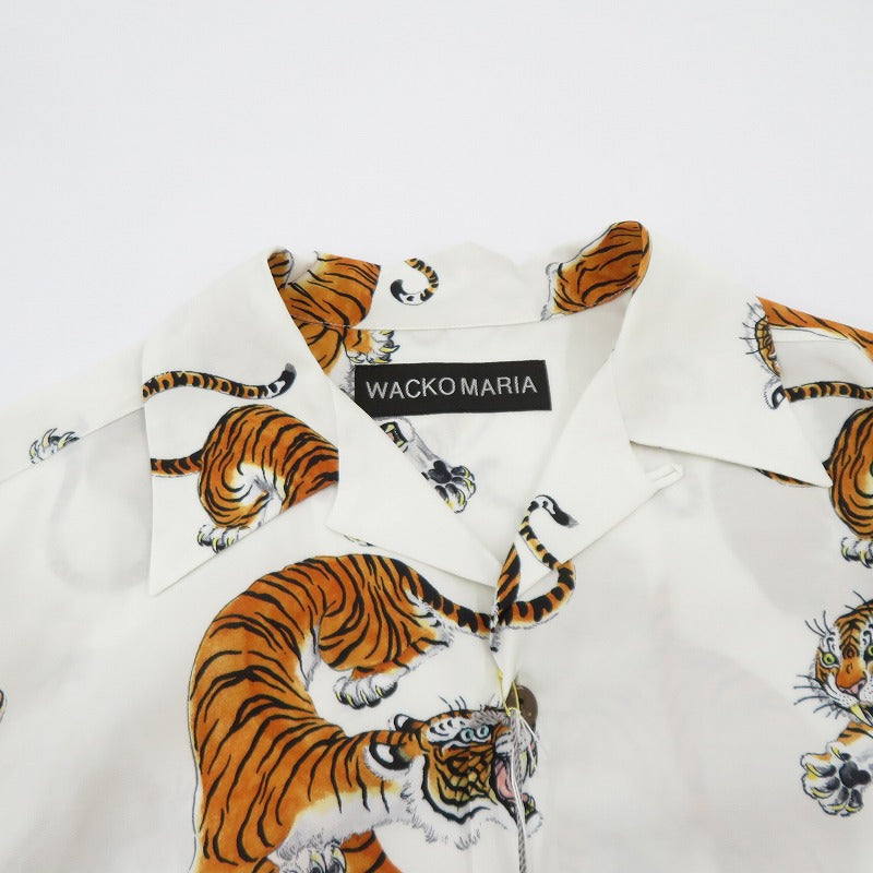 WACKOMARIA | ワコマリア × TIM LEHI HAWAIIAN SHIRT L/S 長袖シャツ 26SSE-WMS-HI05 ホワイト サイズ：M【瀬戸大橋店】