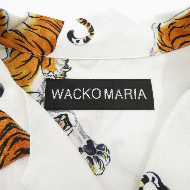 WACKOMARIA | ワコマリア × TIM LEHI HAWAIIAN SHIRT L/S 長袖シャツ 26SSE-WMS-HI05 ホワイト サイズ：M【瀬戸大橋店】