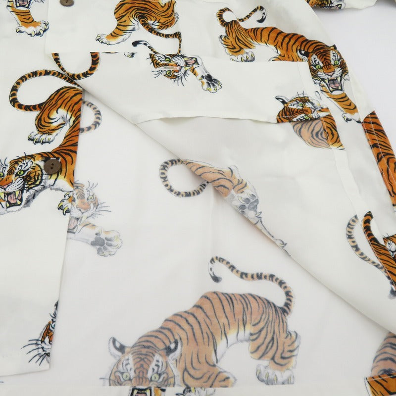 WACKOMARIA | ワコマリア × TIM LEHI HAWAIIAN SHIRT L/S 長袖シャツ 26SSE-WMS-HI05 ホワイト サイズ：M【瀬戸大橋店】