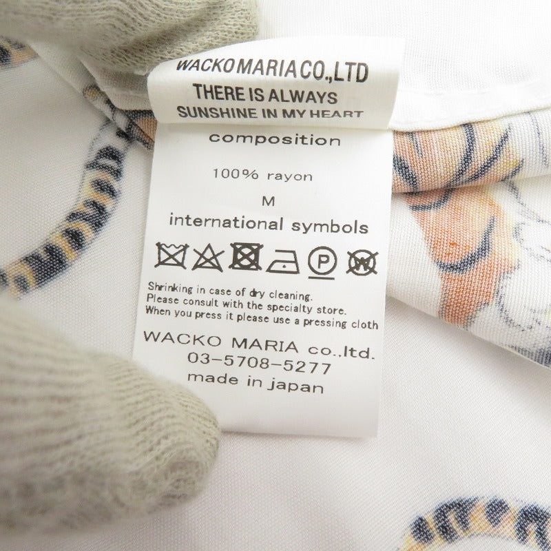WACKOMARIA | ワコマリア × TIM LEHI HAWAIIAN SHIRT L/S 長袖シャツ 26SSE-WMS-HI05 ホワイト サイズ：M【瀬戸大橋店】