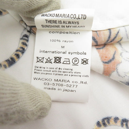 WACKOMARIA | ワコマリア × TIM LEHI HAWAIIAN SHIRT L/S 長袖シャツ 26SSE-WMS-HI05 ホワイト サイズ：M【瀬戸大橋店】