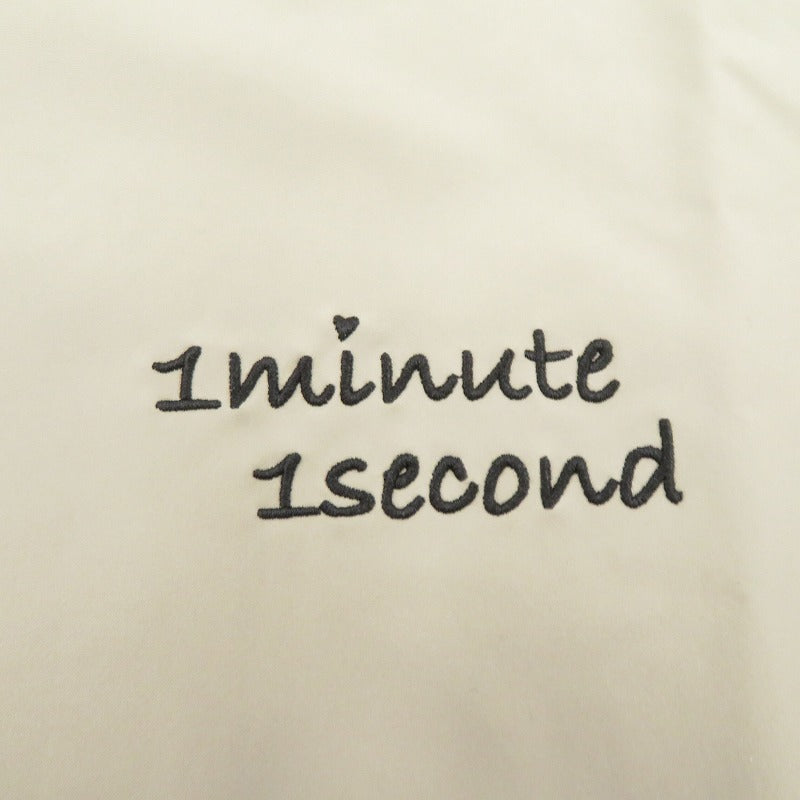 1minute 1second cursive embroidery bal collar coat ステンカラーコート mj10316 ベージュ サイズ：L【瀬戸大橋店】