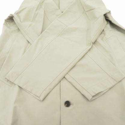 1minute 1second cursive embroidery bal collar coat ステンカラーコート mj10316 ベージュ サイズ：L【瀬戸大橋店】
