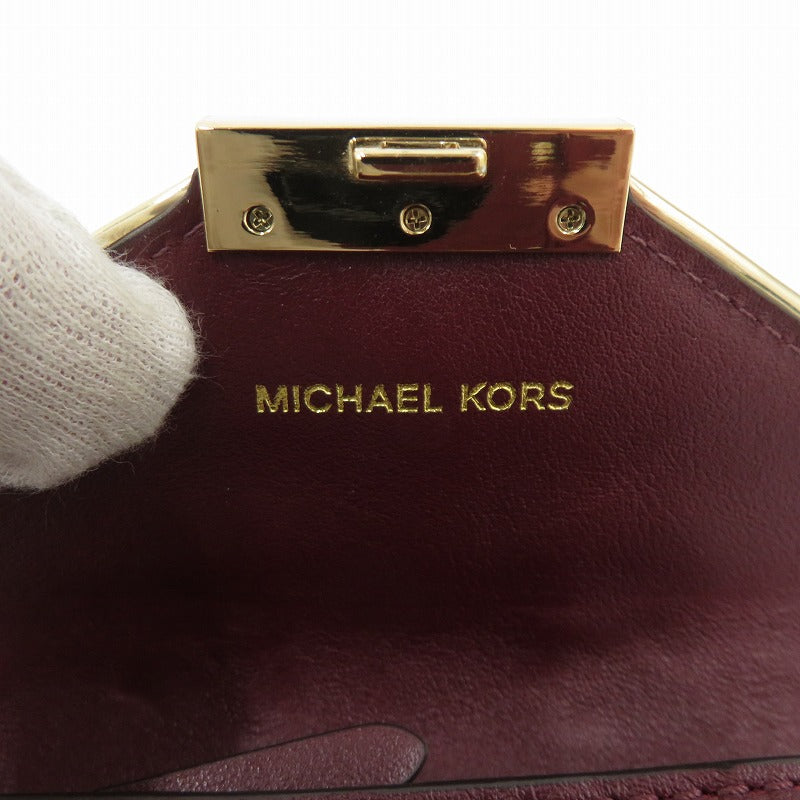 Michael Kors | マイケルコース コンパクトウォレット コインケース 32H8GWHC1K ボルドー/バーガンディー【瀬戸大橋店】