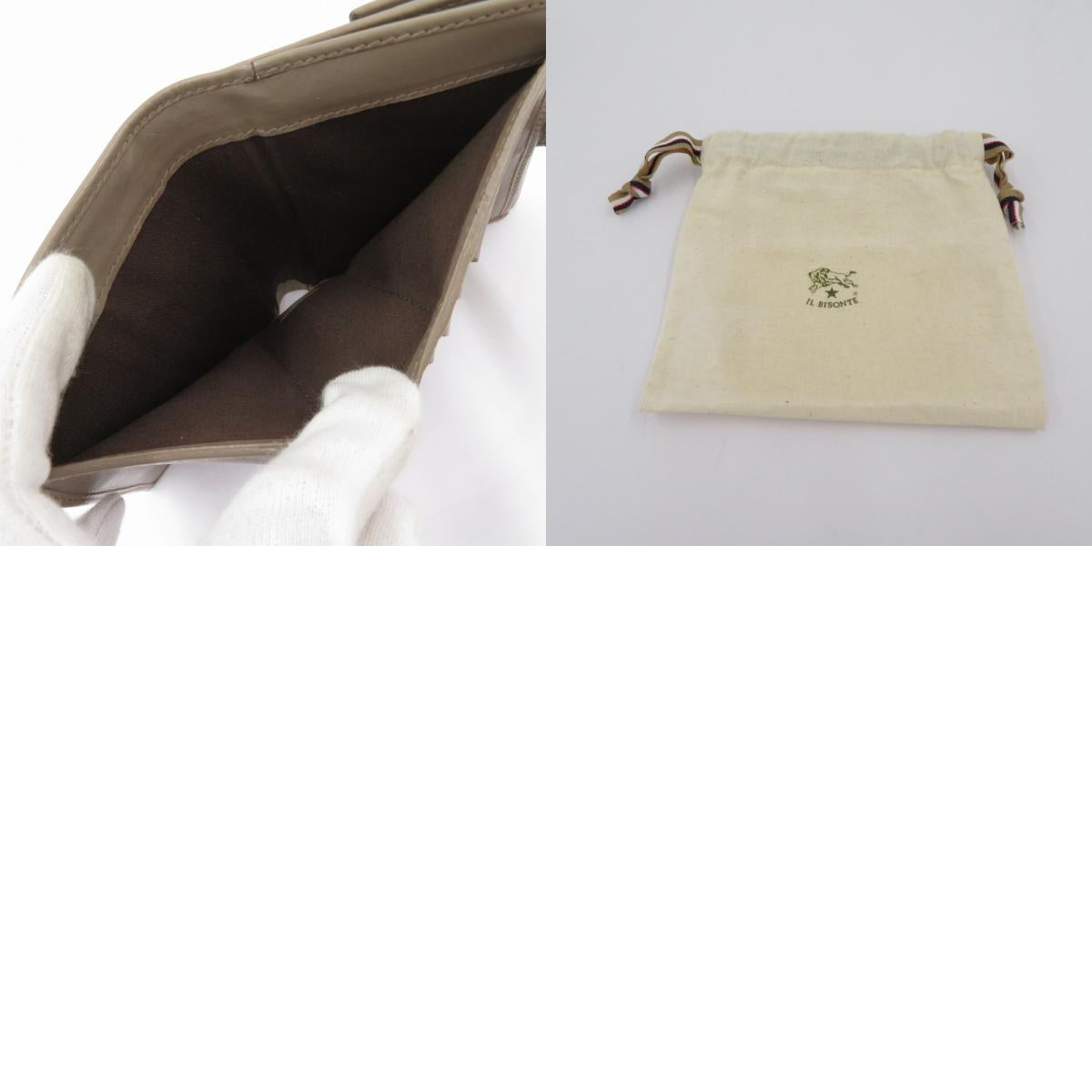 IL BISONTE | イルビゾンテ 二つ折り財布 5472300840 グレージュ【瀬戸大橋店】