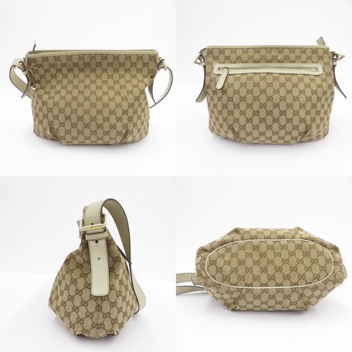 GUCCI | グッチ GGキャンバス ショルダーバッグ 388930 525040 ベージュ【瀬戸大橋店】