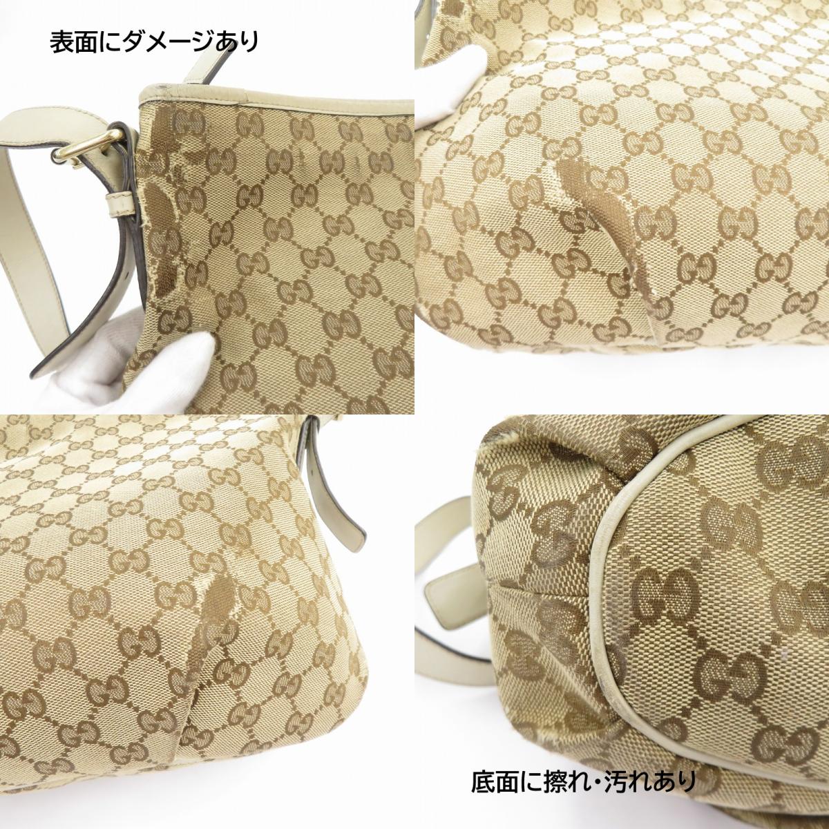 GUCCI | グッチ GGキャンバス ショルダーバッグ 388930 525040 ベージュ【瀬戸大橋店】