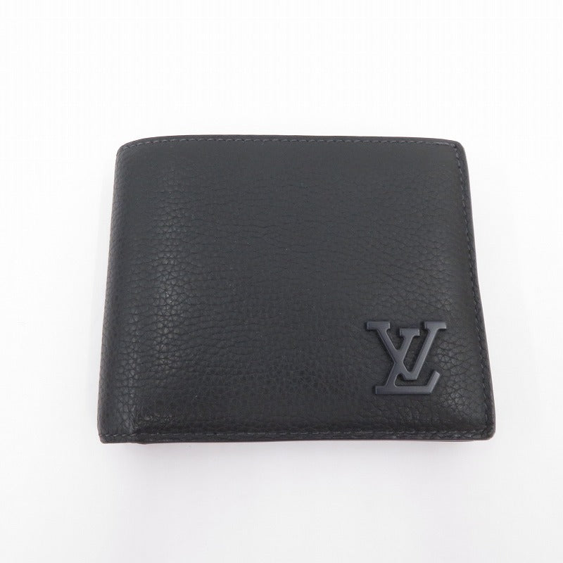 LOUIS VUITTON | ルイ・ヴィトン ポルトフォイユ・マルコ アエログラム 二つ折り財布 M25982 ブラック【瀬戸大橋店】