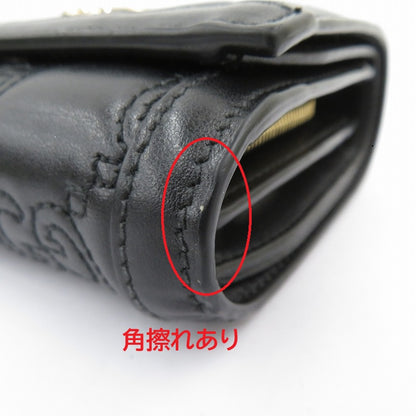 GUCCI | グッチ GGマトラッセ カードケースウォレット 二つ折り財布 723799・2184 ブラック【瀬戸大橋店】