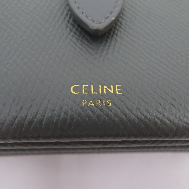 CELINE | セリーヌ アコーディオン カードホルダー カードケース 10B693BFP グレー【瀬戸大橋店】