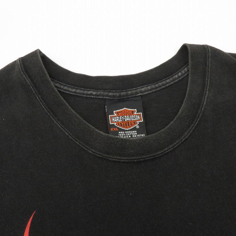 HARLEY-DAVIDSON | ハーレーダビットソン 半袖Ｔシャツ ブラック サイズ：XXL【瀬戸大橋店】
