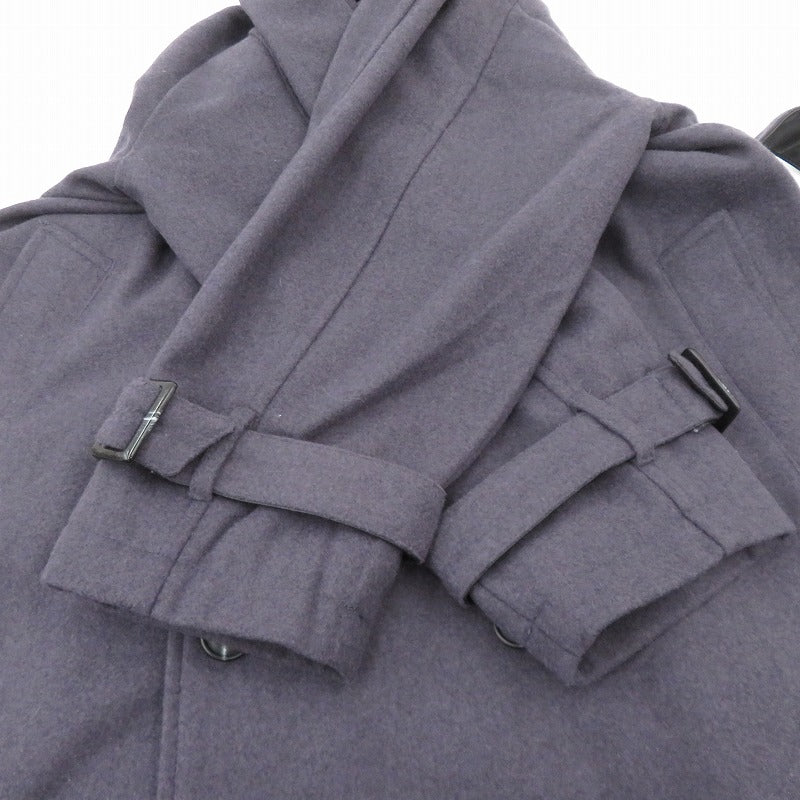 CASPER JOHN | キャスパージョン Wool melton over coat コート その他アウター 101254-124-002 パープル サイズ：S【瀬戸大橋店】