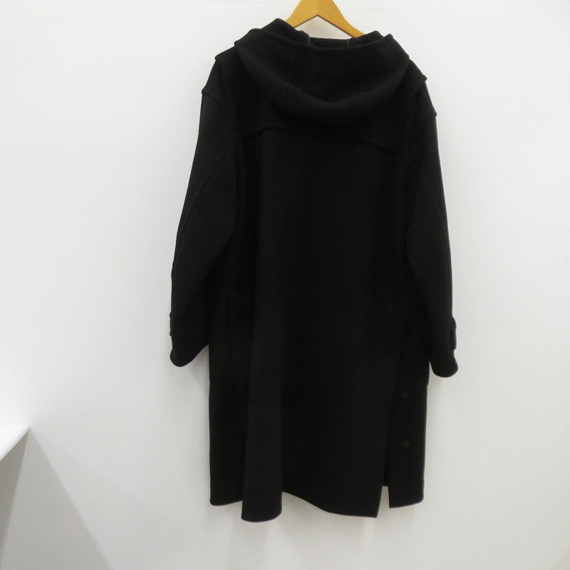 UNIQLO | ユニクロ +J ウールオーバーサイズ ダッフルコート 311-446358 ブラック サイズ：M【瀬戸大橋店】