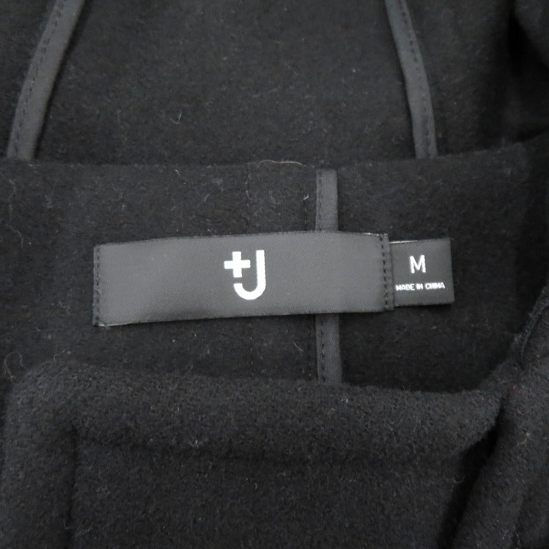 UNIQLO | ユニクロ +J ウールオーバーサイズ ダッフルコート 311-446358 ブラック サイズ：M【瀬戸大橋店】