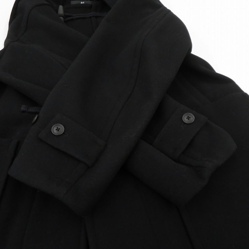 UNIQLO | ユニクロ +J ウールオーバーサイズ ダッフルコート 311-446358 ブラック サイズ：M【瀬戸大橋店】
