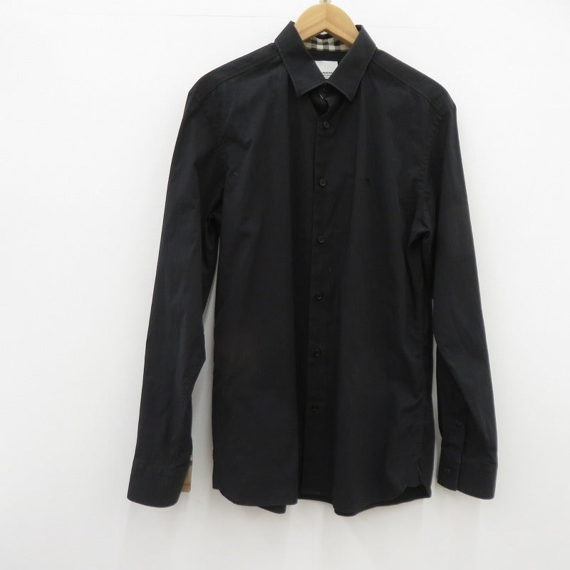 BURBERRY | バーバリー 長袖シャツ 8071799 ブラック サイズ：M【瀬戸大橋店】