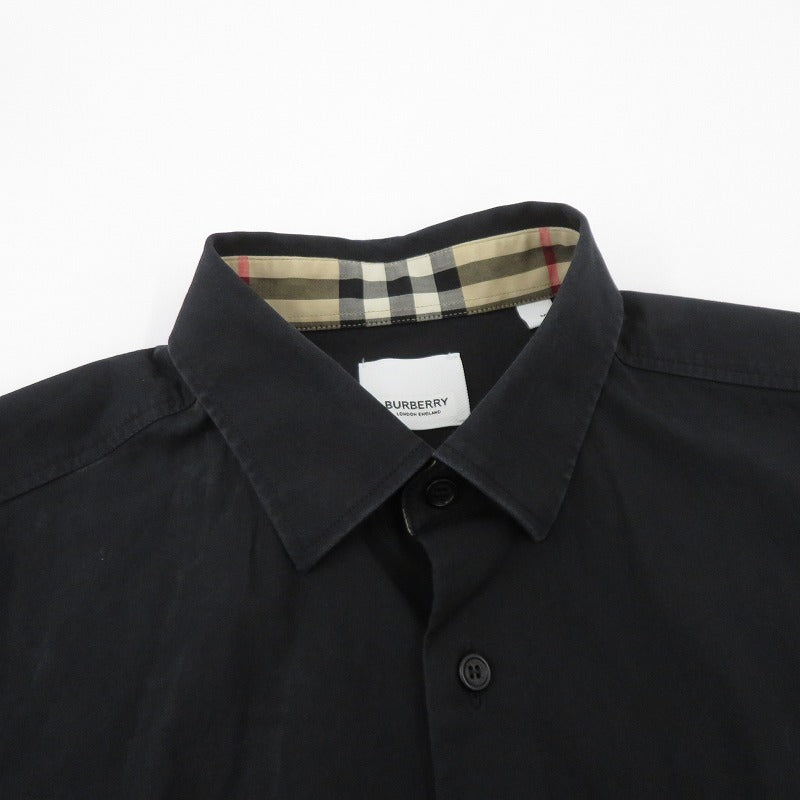 BURBERRY | バーバリー 長袖シャツ 8071799 ブラック サイズ：M【瀬戸大橋店】