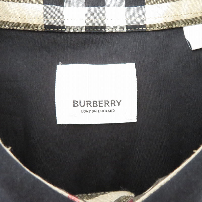 BURBERRY | バーバリー 長袖シャツ 8071799 ブラック サイズ：M【瀬戸大橋店】