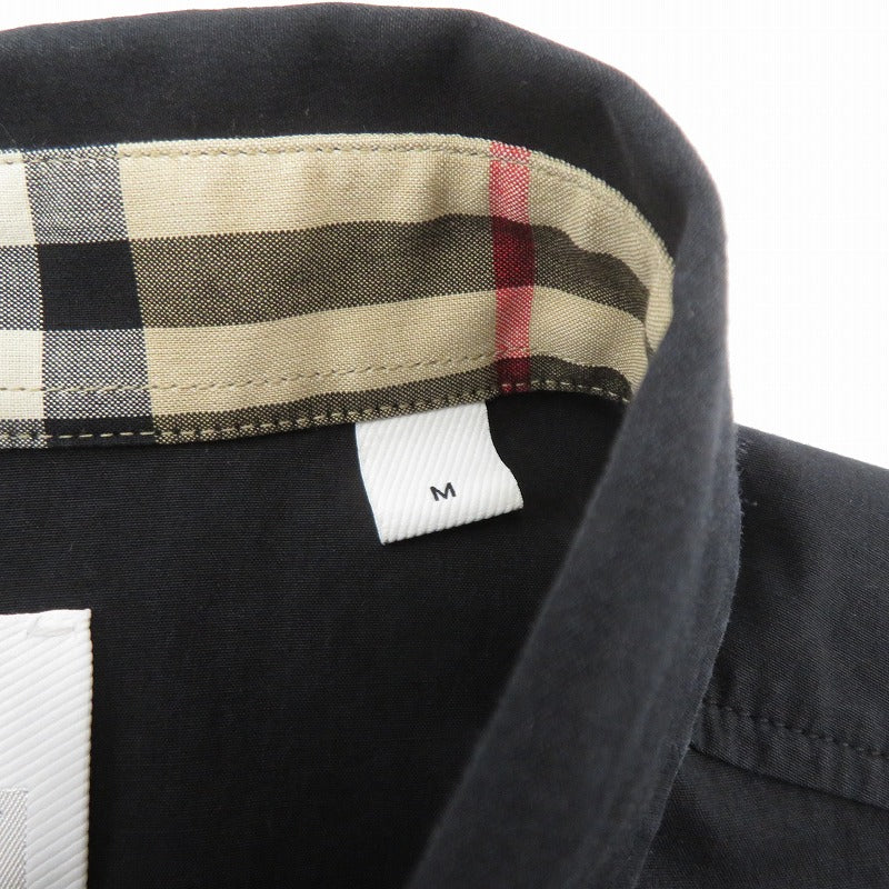 BURBERRY | バーバリー 長袖シャツ 8071799 ブラック サイズ：M【瀬戸大橋店】