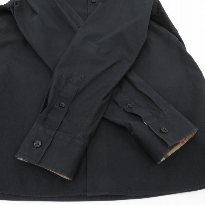 BURBERRY | バーバリー 長袖シャツ 8071799 ブラック サイズ：M【瀬戸大橋店】