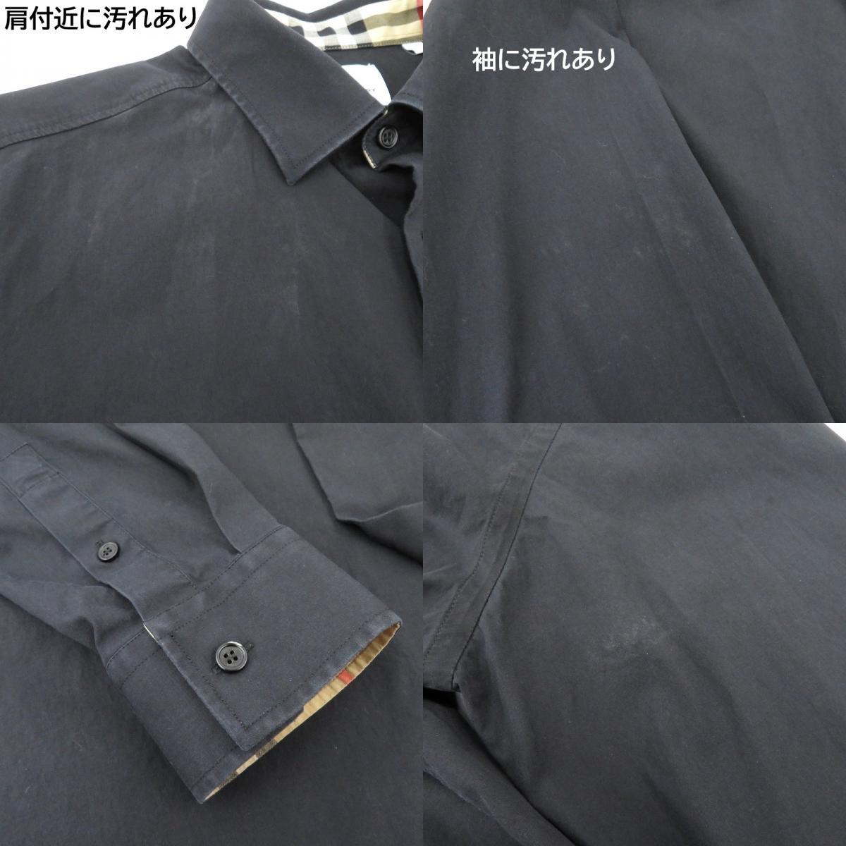 BURBERRY | バーバリー 長袖シャツ 8071799 ブラック サイズ：M【瀬戸大橋店】