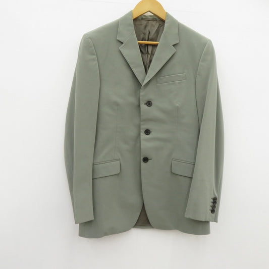 PRADA | プラダ シングルブレストジャケット テーラードジャケット グリーン サイズ：46【瀬戸大橋店】