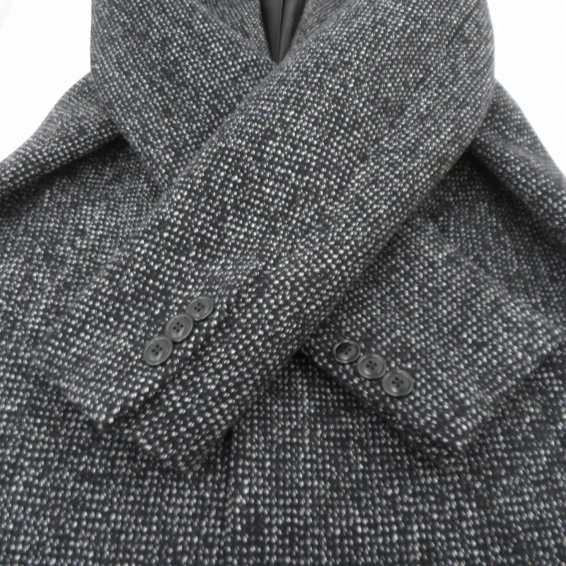 ZARA | ザラ WOOL BLEND STRUCTURED COAT ウールブレンド コート その他アウター 6612/675/800 ブラック サイズ：M【瀬戸大橋店】