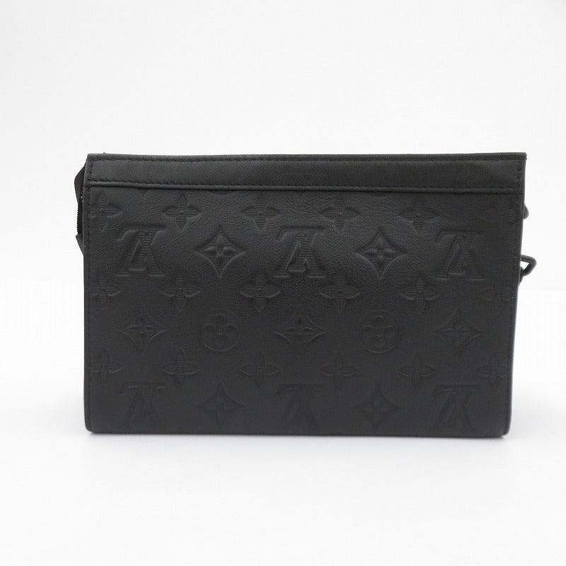 LOUIS VUITTON | ルイ・ヴィトン モノグラム シャドウ ガストン･ウェアラブル ウォレット ショルダーバッグ M81115 ブラック【瀬戸大橋店】