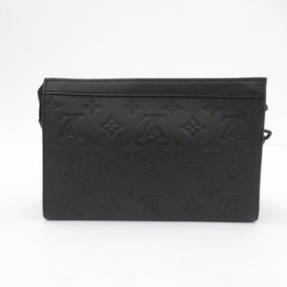 LOUIS VUITTON | ルイ・ヴィトン モノグラム シャドウ ガストン･ウェアラブル ウォレット ショルダーバッグ M81115 ブラック【瀬戸大橋店】