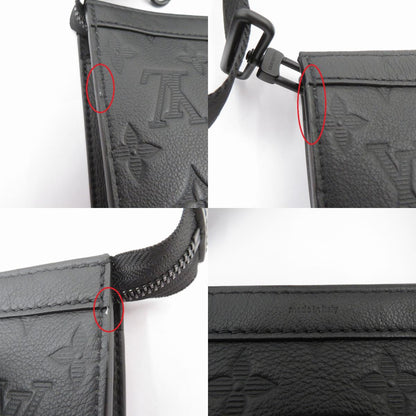 LOUIS VUITTON | ルイ・ヴィトン モノグラム シャドウ ガストン･ウェアラブル ウォレット ショルダーバッグ M81115 ブラック【瀬戸大橋店】
