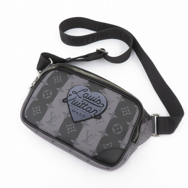 LOUIS VUITTON | ルイ・ヴィトン モノグラム エクリプス モジュラー・スリングバッグ ウエストバッグ M59338 グレー【瀬戸大橋店】