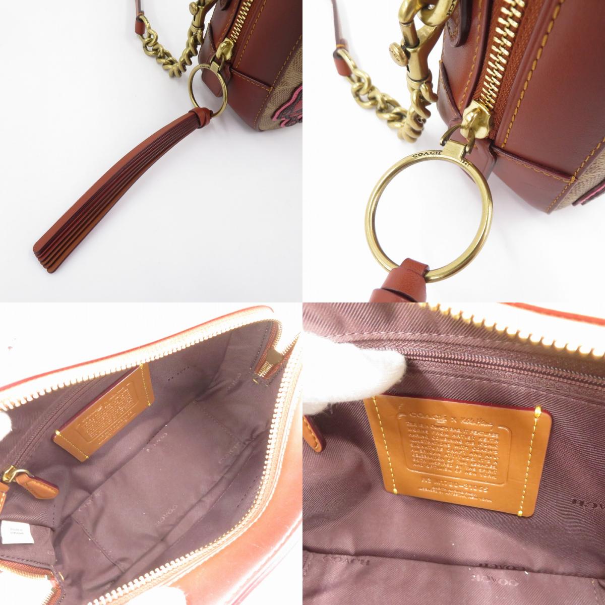COACH | コーチ ×キースへリング カメラバッグ シグネチャー ショルダーバッグ M1780-31065 ブラウン【瀬戸大橋店】