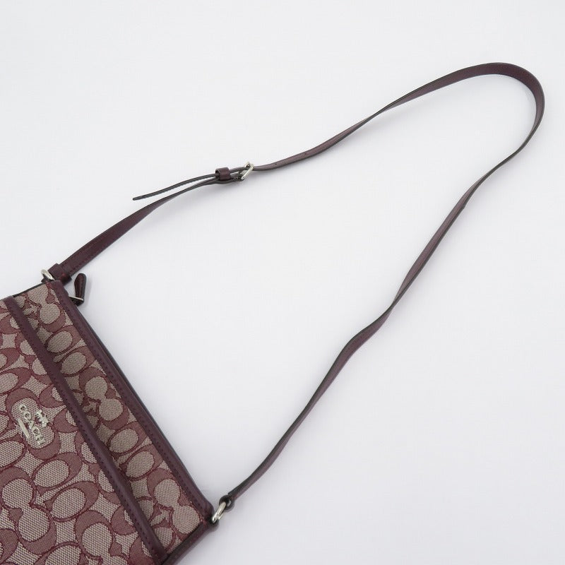 COACH | コーチ シグネチャージャガード ショルダーバッグ L1979-F29960 ボルドー/バーガンディ【瀬戸大橋店】