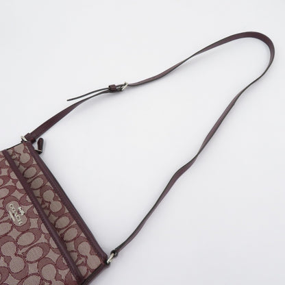 COACH | コーチ シグネチャージャガード ショルダーバッグ L1979-F29960 ボルドー/バーガンディ【瀬戸大橋店】