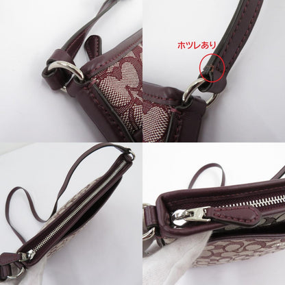 COACH | コーチ シグネチャージャガード ショルダーバッグ L1979-F29960 ボルドー/バーガンディ【瀬戸大橋店】