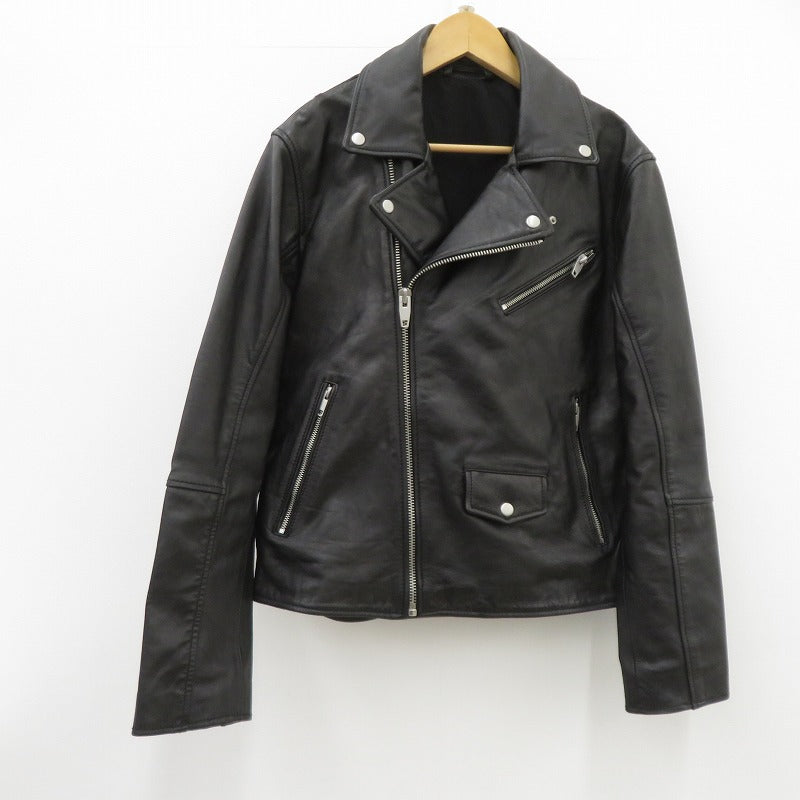 ZARA | ザラ レザー ダブルライダース ライダースジャケット 4720/400/800 ブラック サイズ：M【瀬戸大橋店】