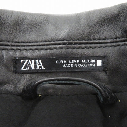 ZARA | ザラ レザー ダブルライダース ライダースジャケット 4720/400/800 ブラック サイズ：M【瀬戸大橋店】