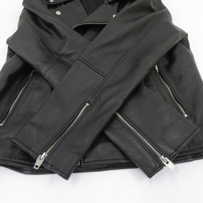 ZARA | ザラ レザー ダブルライダース ライダースジャケット 4720/400/800 ブラック サイズ：M【瀬戸大橋店】