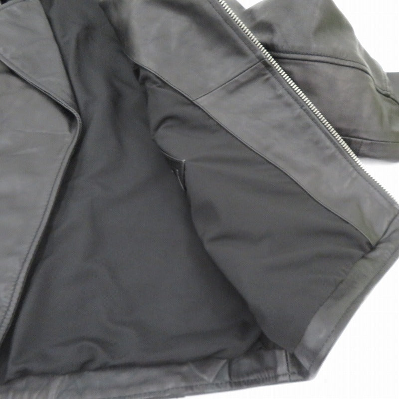 ZARA | ザラ レザー ダブルライダース ライダースジャケット 4720/400/800 ブラック サイズ：M【瀬戸大橋店】
