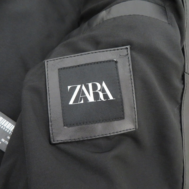 ZARA | ザラ レザー ダブルライダース ライダースジャケット 4720/400/800 ブラック サイズ：M【瀬戸大橋店】