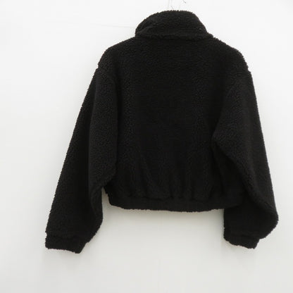 GYMPHLEX | ジムフレックス ジップスタンドカラージャケット ボアジャケット その他アウター GY-A0569 LTB サイズ:14 ブラック【瀬戸大橋店】