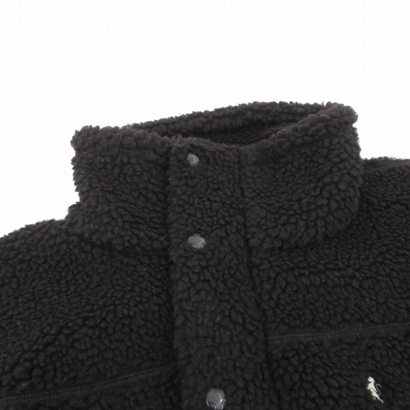 GYMPHLEX | ジムフレックス ジップスタンドカラージャケット ボアジャケット その他アウター GY-A0569 LTB サイズ:14 ブラック【瀬戸大橋店】